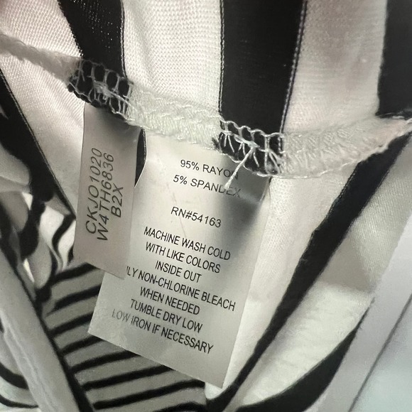 Women's Calvin Klein Striped Shirt and zippered cuffs Size 1X - Picture 4 of 6